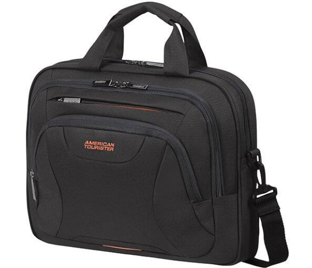 AMERICAN TOURISTER Torba na laptopa AT WORK 13.3-14.1 czarno-pomarańczowa 33G-39-004 - 738189 - zdjęcie 3